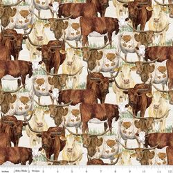 Herd of Cattle in Cream