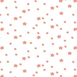 Star Light in Grapefruit on White