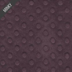 Minky Dimple Dot in Raisin