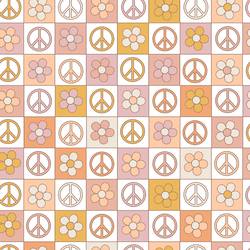 Peace Squares in Flower Power