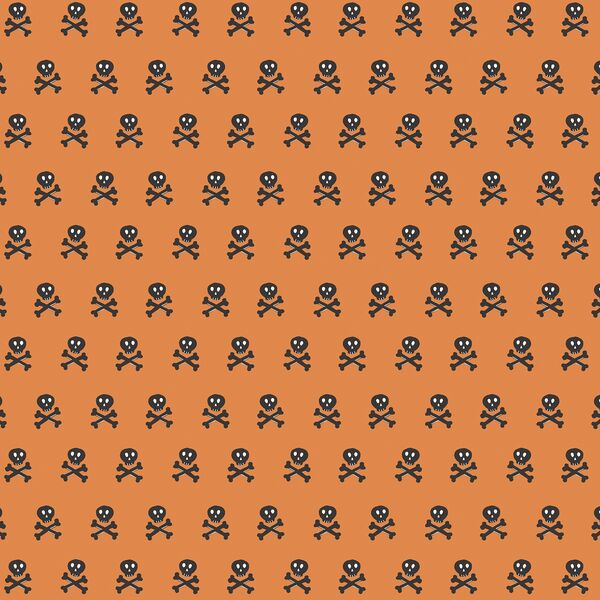 Skulls and Crossbones in Pumpkin