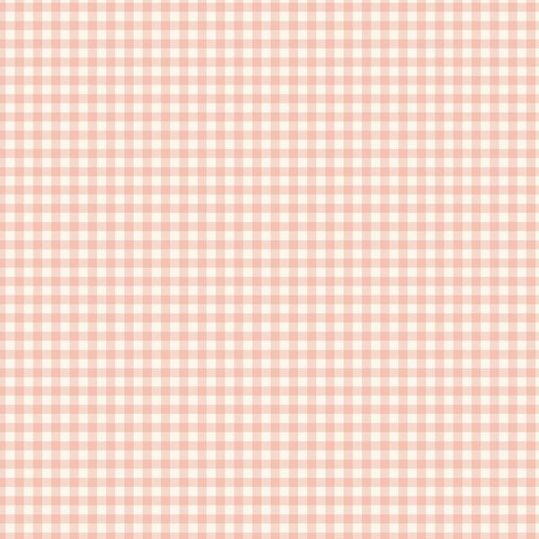 Gingham in Light Peach