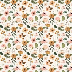 Garden Florals in Cream