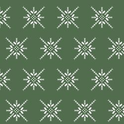 Snowflake Stitch in Kale