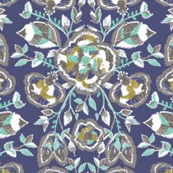 Stitch Floral in Indigo