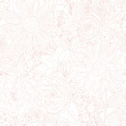 Paperie in Light Rose on White