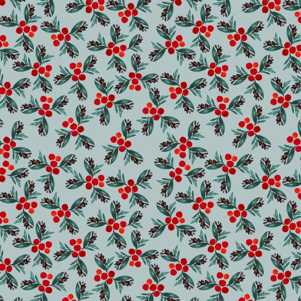 Winter Holly in Mistletoe
