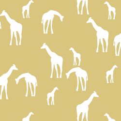 Giraffe Silhouette in Honey