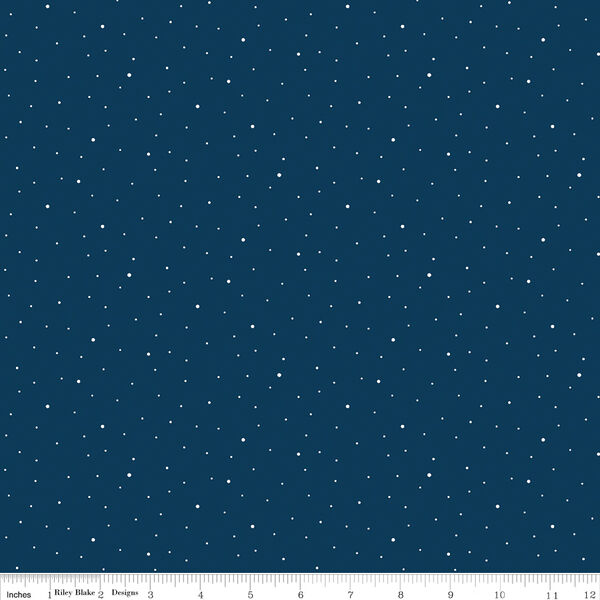 Dapple Dot in Oxford Blue