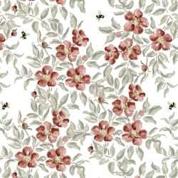 Wild Rose Buzz in Ruby Dusk