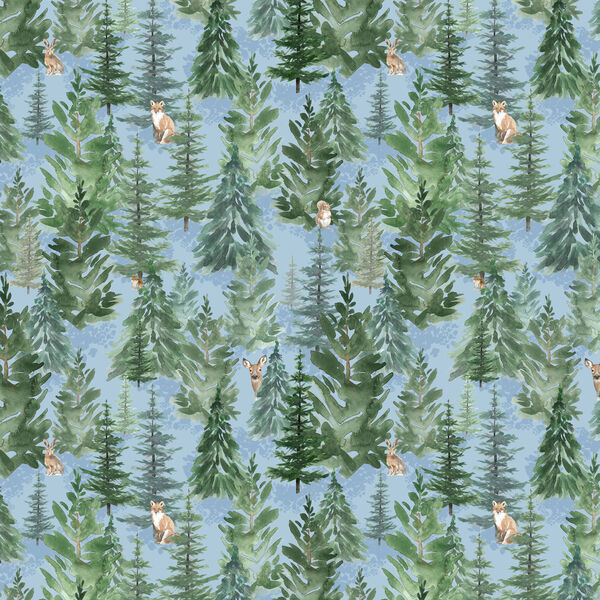Forest in Light Denim