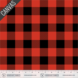Buffalo Plaid Canvas in Red