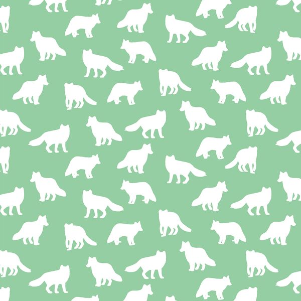 Little Fox Silhouette in Sprout