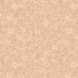 Sunflower Garden in Vintage Pink
