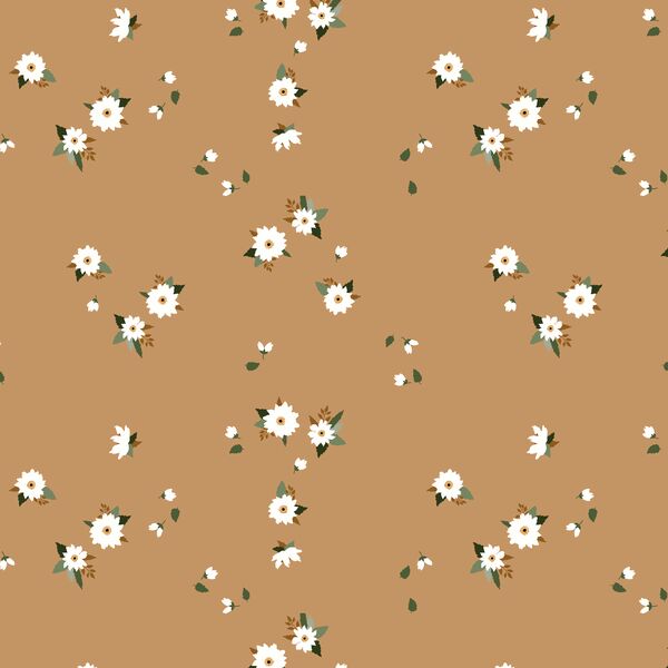 Scattered Floral in Tawny
