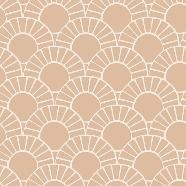 Large Mosaic Sun Tile in Appleblossom