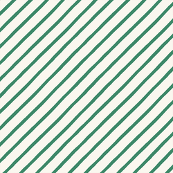 Sweet Candy Stripe in Crisp Green on Cream