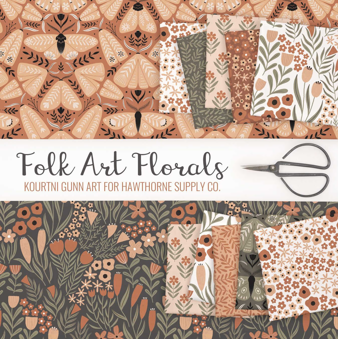 Folk Art Florals Poster Image