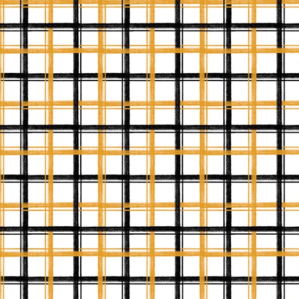 Sketchy Plaid in White