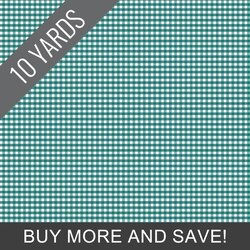 1/8" Gingham in Teal - 10 Yard Bolt