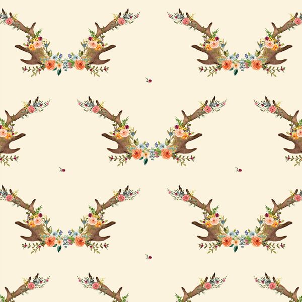 Large Meadow Horns in Ivory