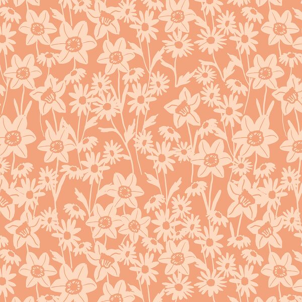 Large Daffodil Garden in Pink