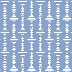 Little Tribal Stripe in Cornflower