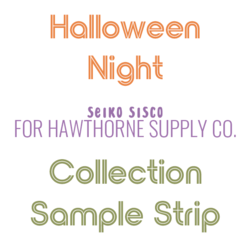 Halloween Night Sample Strip