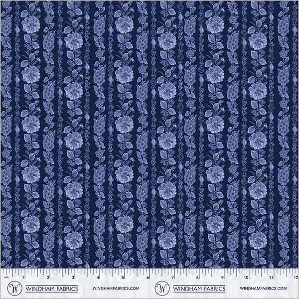 Garden Rows in Delft Blue