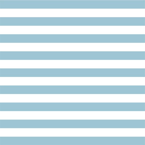 Horizontal Candy Stripe in Bluebell
