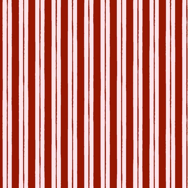 Candy Cane Stripe in Cranberry