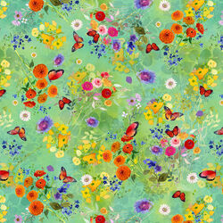 Butterfly Garden in Mint