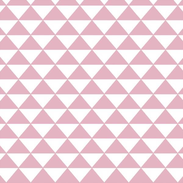 Triangle Mosaic in Carnation