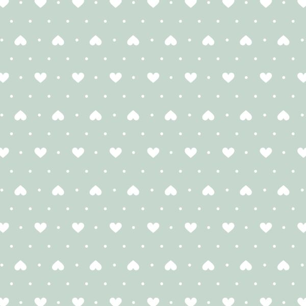 Heart Dots in Spearmint