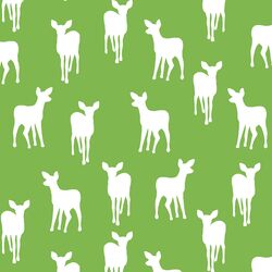 Fawn Silhouette in Greenery
