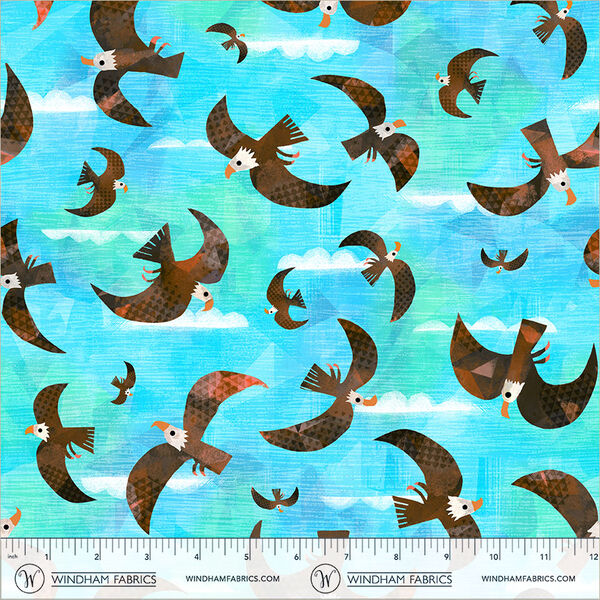 Bald Eagle in Turquoise