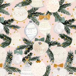 Large Ornaments in Light Blush