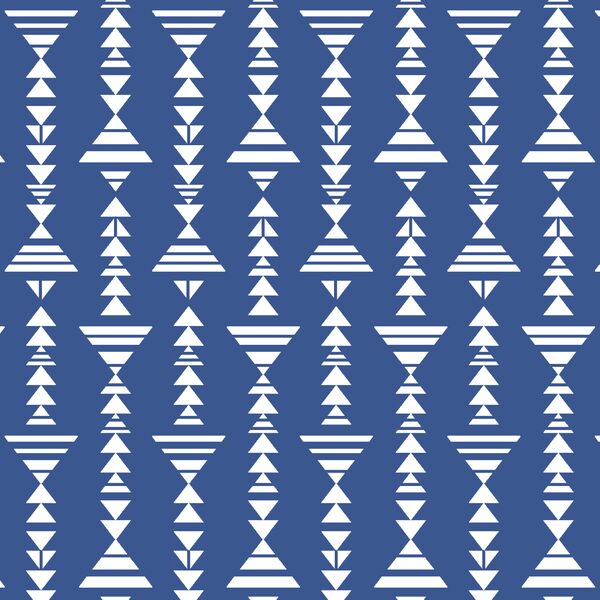 Little Tribal Stripe in Blue Jay