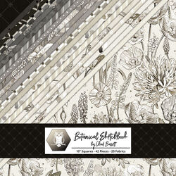 Botanical Sketchbook 10" Square Pack