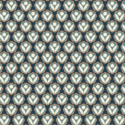 Vintage Geo in Evening Blue