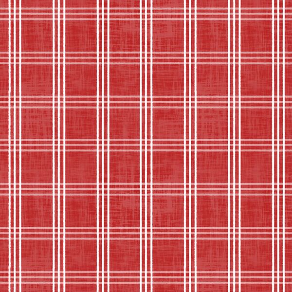 Patriotic Plaid in Cherry