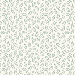 Leaves in Mint on Cream