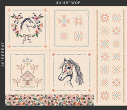 Horse Story Panel in Multi