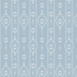 Village Stitching Stripe in Reverie Blue