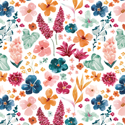 Blooming Tropics in White