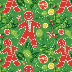 Gingerbread Men in Holly