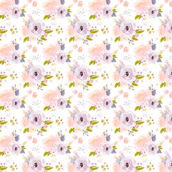 Tiny Corsage Floral in Peachy Plum