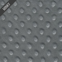 Minky Dimple Dot in Charcoal