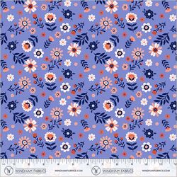 Folky Floral in Cobalt