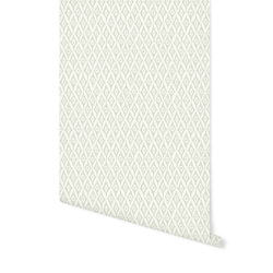 Ikat Diamonds in Cloud on Cream